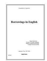 Реферат 'Borrowings in English', 1.