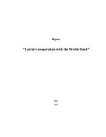 Реферат 'Latvia’s Cooperation with the World Bank', 1.