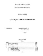 Реферат 'Ķirurģiskā pacienta drošība', 6.