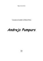 Эссе 'Andrejs Pumpurs', 1.
