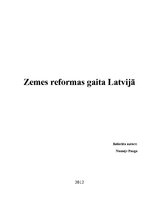 Реферат 'Zemes reformas gaita Latvijā', 1.