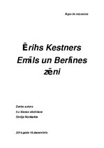 Конспект 'Ērihs Kestners "Emīls un Berlīnes zēni"', 1.