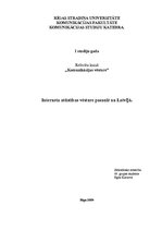 Реферат 'Interneta attīstības vēsture pasaulē un Latvijā', 1.