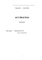 Реферат 'Acs traumas', 1.