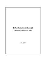 Реферат 'Dabas katastrofas Latvijā', 1.
