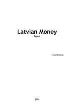 Реферат 'Latvian Money', 1.