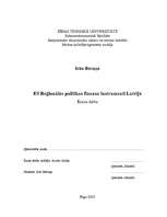 Реферат 'ES reģionālās politikas finanšu instrumenti Latvijā', 1.