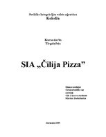 Реферат 'SIA "Čilija Pizza"', 1.