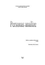 Реферат 'Personas analīze', 1.
