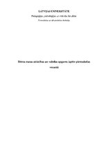 Отчёт по практике 'Bērna runas attīstības un valodas apguves izpēte pirmsskolas vecumā', 1.