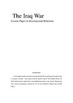 Реферат 'The Iraq War', 1.