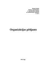 Конспект 'Organizācijas pētījums. SIA "Platforma Music"', 1.