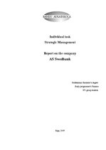 Реферат 'Strategic Management in Swedbank', 1.