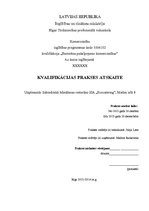 Отчёт по практике 'Restorāna pakalpojumu komerczinības', 1.
