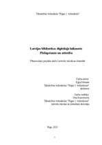 Реферат 'Latvijas bibliotēkas digitālajā laikmetā: Pielāgošanās un attīstība', 1.