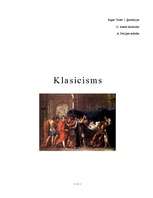 Реферат 'Klasicisms', 1.