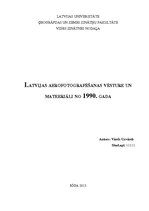 Конспект 'Latvijas aerofotografēšanas vēsture un materiāli no 1990.gada', 1.