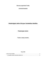 Реферат 'Patstāvīgais darbs Eiropas Savienības tiesībās', 1.