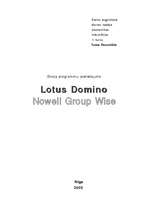 Конспект 'Lotus Domino un Nowell Group Wise apraksts un salīdzinājums', 1.