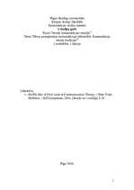 Конспект 'Divas pamatpieejas komunikācijas pētniecībā. Komunikāciju teoriju tradīcijas', 1.