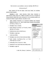 Реферат 'Komandu apraksts automatizētai dokumentu noformēšanai MS Office', 3.