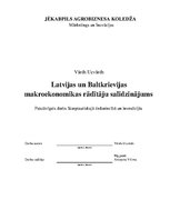 Реферат 'Latvijas un Baltkrievijas salīdzinājums', 1.