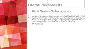 Презентация 'Skaistais literatūrā', 8.