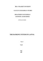 Реферат 'The Banking System in Latvia', 1.