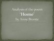 Эссе 'Analysis of the Poem "Home" by Anne Bronte', 6.