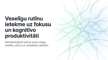 Презентация 'Veselīgu rutīnu ietekme uz fokusu un kognitīvo produktivitāti', 1.