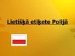 Презентация 'Lietišķā etiķete Polijā', 1.