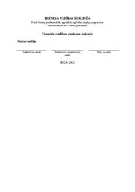 Отчёт по практике 'Finanšu vadības prakses atskaite', 1.