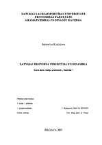 Реферат 'Latvijas eksporta struktūra un dinamika', 1.