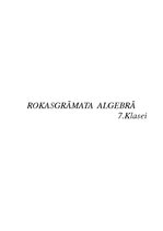 Конспект 'Algebras rokasgrāmata 7.klasei', 1.