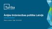 Презентация 'Ārējās tirdzniecības politika Latvijā', 1.