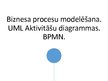 Презентация 'Biznesa procesu modelēšana. UML aktivitāšu diagrammas. BPMN', 1.