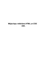 Реферат 'Mājas lapu veidošana HTML un CSS vidē', 1.