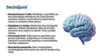 Презентация 'Kā meditācija un relaksācijas tehnikas uzlabo smadzeņu darbību', 13.