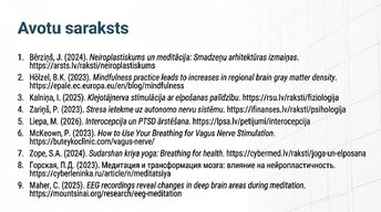 Презентация 'Kā meditācija un relaksācijas tehnikas uzlabo smadzeņu darbību', 15.
