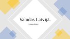 Презентация 'Valodas un dialekti Latvijā', 1.
