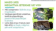 Презентация 'Latvijas HES un to ietekme uz vidi', 22.