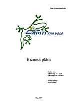 Бизнес план 'SIA "Aditi travels"', 1.