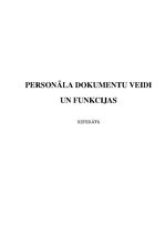 Реферат 'Personāla dokumentu veidi un funkcijas', 1.