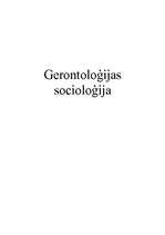 Конспект 'Gerontoloģijas socioloģija', 1.