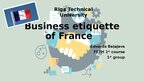 Презентация 'Business etiquette of France', 1.