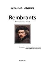 Реферат 'Rembrants', 1.