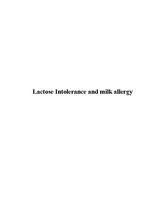 Реферат 'Lactose Intolorance and Milk Allergy', 1.
