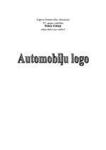 Реферат 'Automobiļu logo', 1.