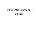 Конспект 'Ekonomisko procesu analīze', 1.