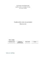 Дипломная 'Fiziskās mācību vides loma pirmsskolā', 1.